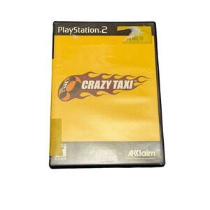 Crazy‎ Taxi Sega Acclaim Sony PlayStation 2 PS2 Blue Bottom Disc Video Game